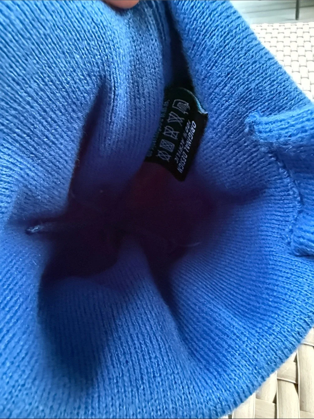 *Rokk Kids Norwegian Ear Flap Beanie Hat Blue Snowflake Norway Flag 48–50 cm